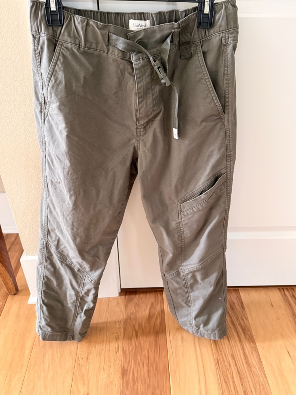 UpWest Men's Olive Green Cargo Jogger Pants